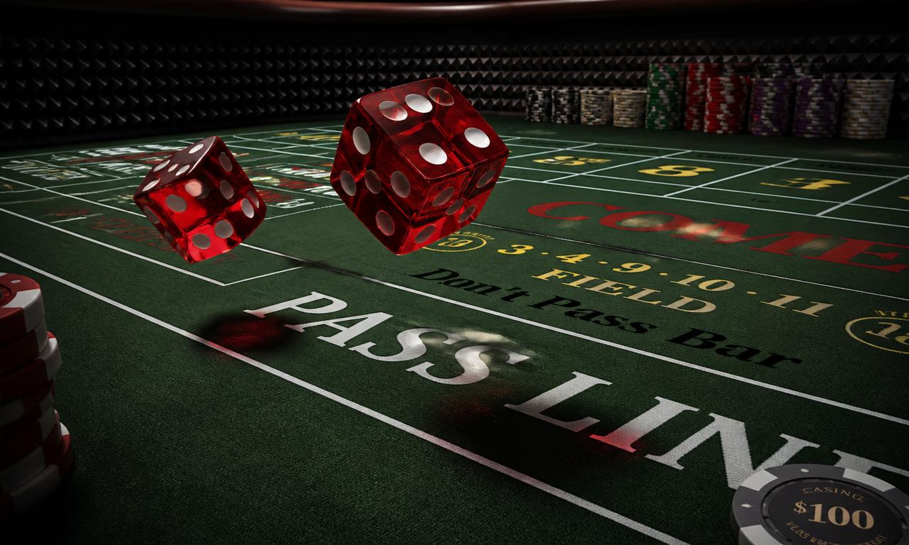 Hyperrealistic craps table